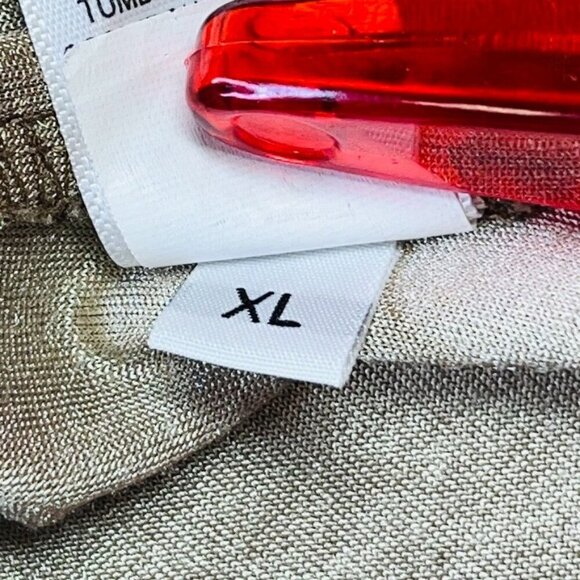 Oneworld Burnout Velvet Tunic Top Size XL Half Sleeve Tie Front - Picture 14 of 15